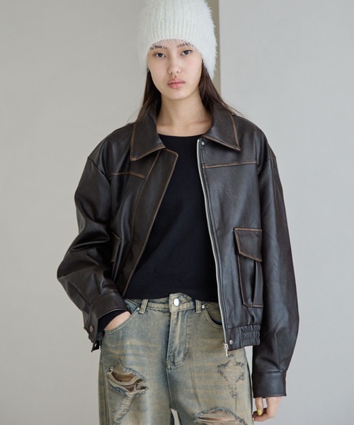 FOREVER21 ブルゾン アウター 「2025SS」ヴィンテージライク