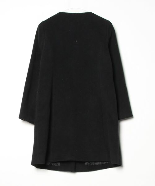 「VIS」 ノーカラーコート M ブラック レディース_画像2