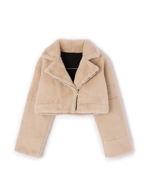 未使用級♡ヴィンテージ 短丈リバーシブルムートンジャケット 高級レザー 毛皮 襟2Wayムートンボアブルゾン[k9056b] | レディースファッション通販の