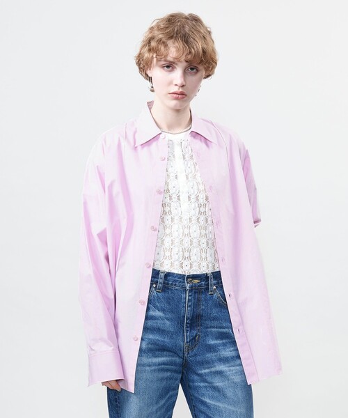 ブラウス シャツ 「ASTRAET」ステッチ レギュラーカラーシャツ レディース