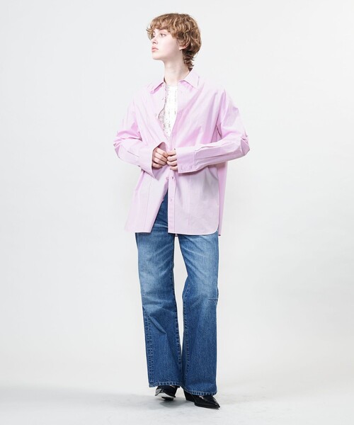 ブラウス シャツ 「ASTRAET」ステッチ レギュラーカラーシャツ レディース ASTRAET ブラウス シャツ 「ASTRAET」ステッチ レギュラーカラー