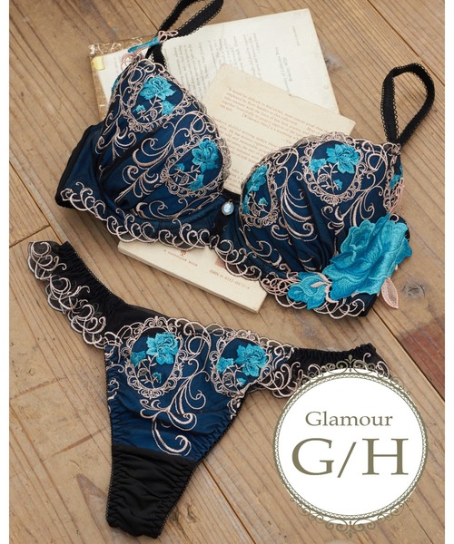 Due Perle ブラジャー ショーツセット GカップHカップ「しっかり