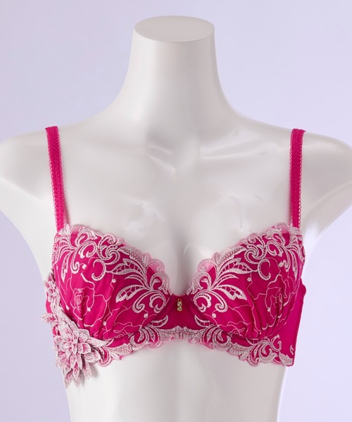 専用2★ 複数割-200★①ピンク ③グリーン ブラジャー&ショーツセット✨ Due Perle ブラジャー ショーツセット GカップHカップ「しっかり美胸