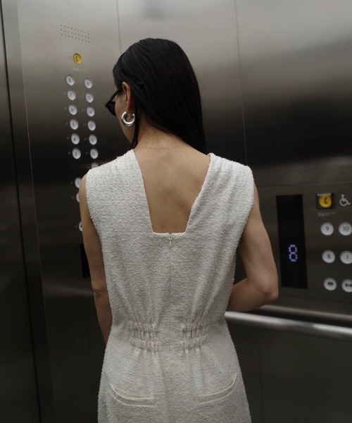 Ameri（アメリ） ワンピース ORIGINAL PUNCHING CHINO DRESS
