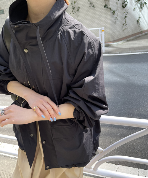 スピックアンドスパン　ブルゾン　ブラック Spick＆Span 「Spick & Span」 ナイロンブルゾン FREE ブラック