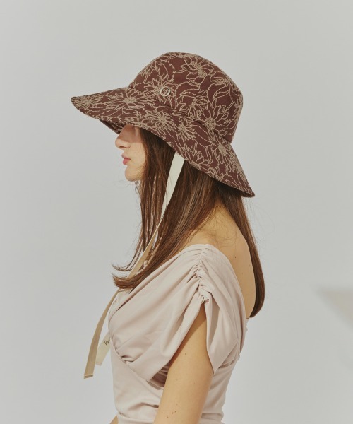 Chapeau d' O（シャポードオー） 帽子 ハット Flower EMB Capeline