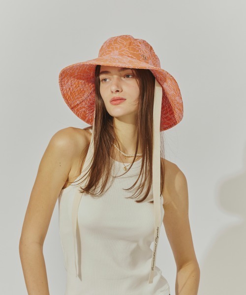 Chapeau d' O（シャポードオー） 帽子 ハット Flower EMB Capeline