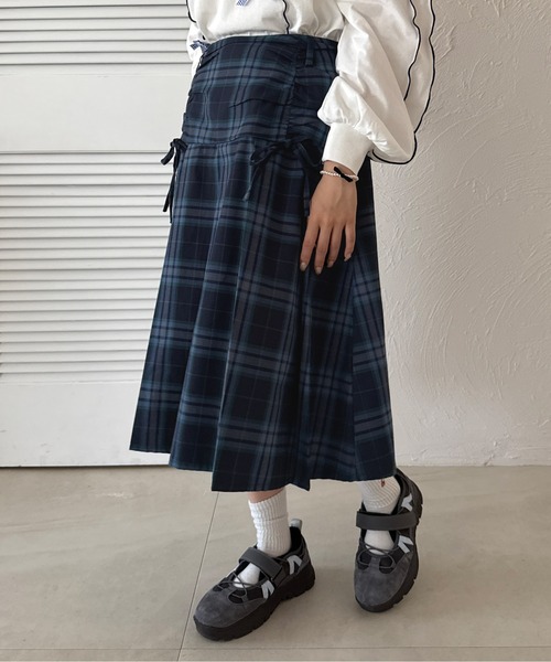関税込*PATOU ウール＆カシミア プリーツ ミディスカート Patou | サステナブルウール＆カシミア プリーツ ミディスカート