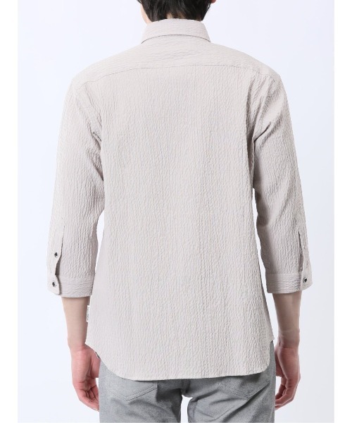 新品　レノマオム　シャツ renoma HOMME シャツ 「ストレッチ」レノマ オム ふくれチェック