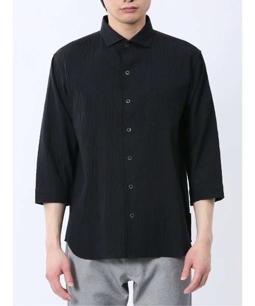 新品　レノマオム　シャツ renoma HOMME シャツ 「ストレッチ」レノマ オム ふくれチェック