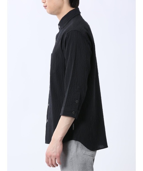 renoma HOMME シャツ 「ストレッチ」レノマ オム ふくれチェック