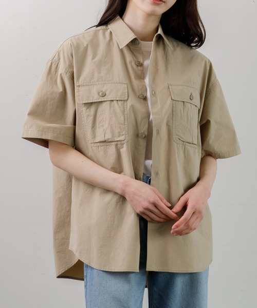 ブラウス シャツ upper hights SAFARI SHIRT レディース