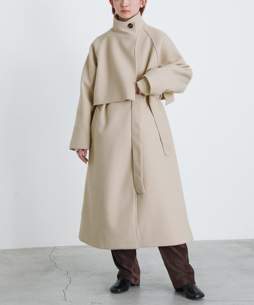 select MOCA（セレクトモカ） コート FREE グレイッシュベージュ