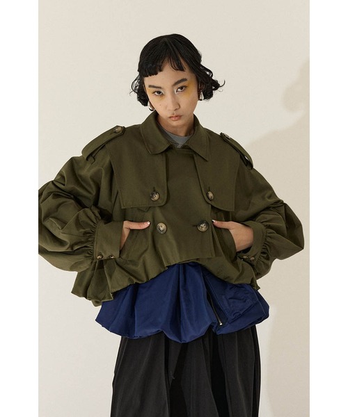 ジャケット・アウター OMMO NECK GATHER BALLOON CT OMMO】新品未使用・NECK GATHER BALLOON CT - メルカリ