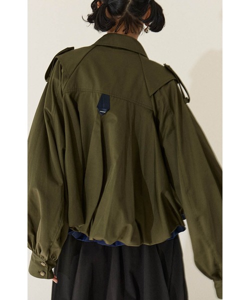 OMMO ブルゾン アウター BALLOON TRENCH BLOUSON レディース