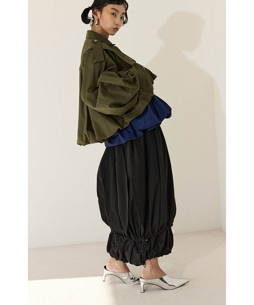 【新品未使用】OMMO BALLOON TRENCH BLOUSON 黒 セール】BALLOON TRENCH BLOUSON（ブルゾン）｜OMMO（オーエム