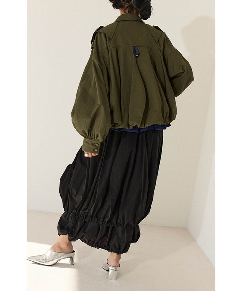 OMMO BALLOON TRENCH BLOUSON カーキ OMMO ブルゾン アウター BALLOON TRENCH BLOUSON レディース