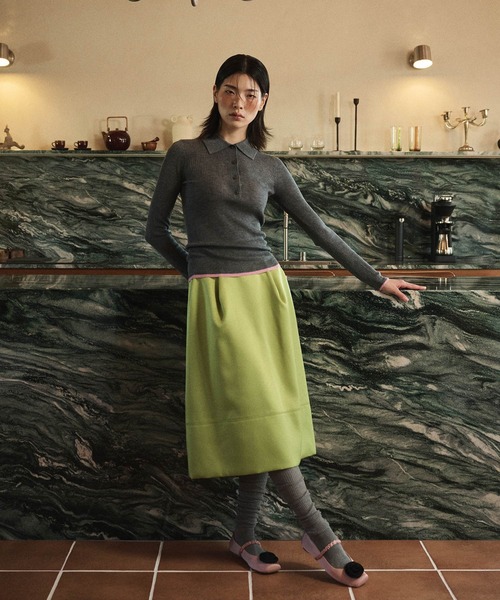 Mardi Mercredi（マルディメクルディ） ニット セーター RIBBED KNIT