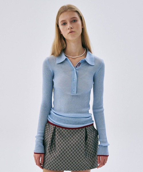 Mardi Mercredi ニット Mardi Mercredi ニット セーター RIBBED KNIT SLIMFIT TOP レディース