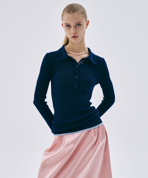 Mardi Mercredi（マルディメクルディ） ニット セーター RIBBED KNIT