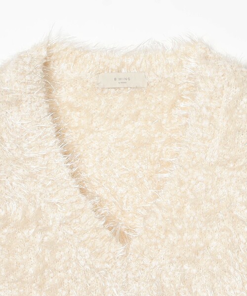 B：MING by BEAMS（ビーミング by ビームス） ベスト ジレ ラメニット