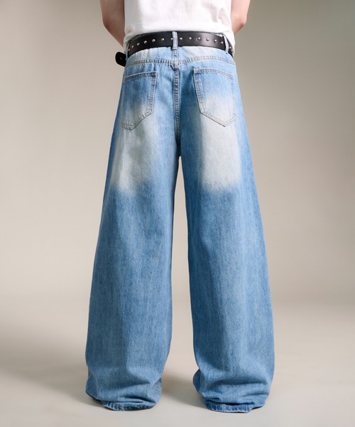 CALIFORNIA OUTFITTERS ワイドパンツ ジーンズ 4D47 ウォッシュ
