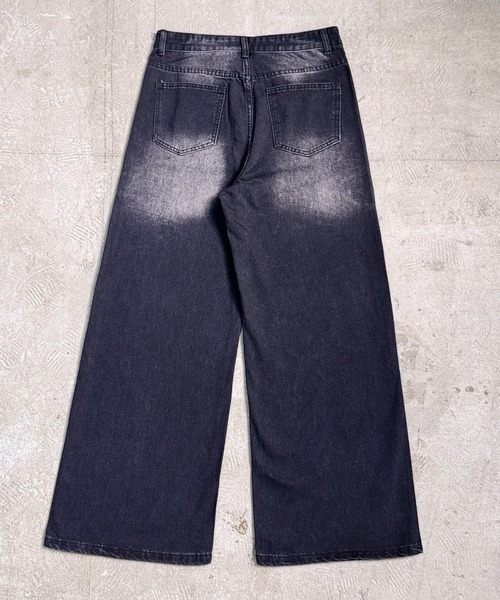 CALIFORNIA OUTFITTERS ジーンズ 4D47 ウォッシュ ビンテージ風 ワイド