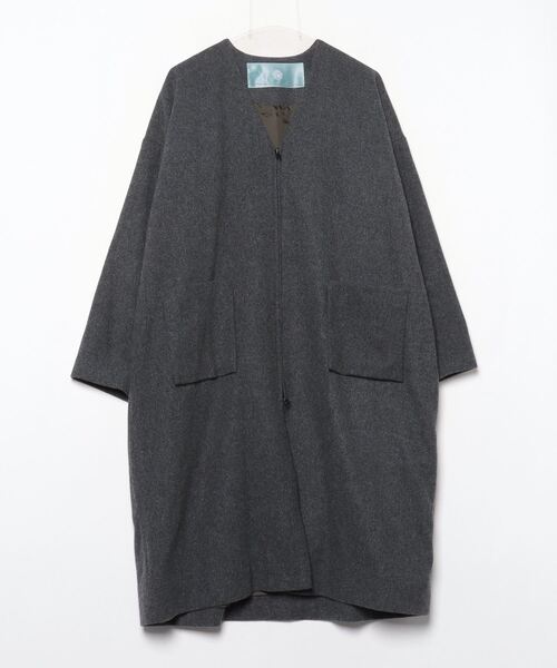 【Dulcamara/チェスターコート】 Dulcamara（ドゥルカマラ） チェスターコート 0 チャコールグレー