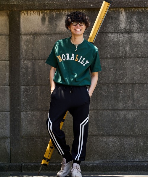 ☆韓国の人気☆【NOMANUAL】☆S.L TRACK PANT.S☆パンツ☆ NERDY ]☆24SS☆韓国人気☆EMBROIDERY LOGO NY TRACK PANTS