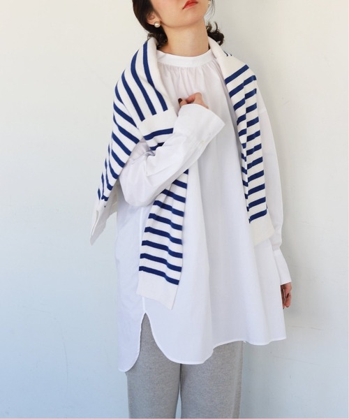 「SLOBE IENA」 長袖ブラウス - ブルー レディース SLOBE IENA 「SLOBE IENA」 長袖ブラウス - ブルー レディース