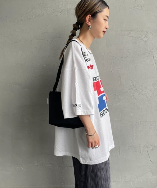 tシャツ 「HONDA×JEANS FACTORY/ホンダ×ジーンズファクトリー」 HONDA コラボレーション レーシング ジャージTシャツ レディ セール】[HONDA×JEANS FACTORY/ホンダ×ジーンズファクトリー