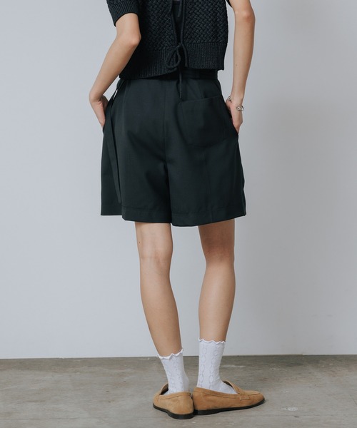 スパッツ98ショーツＬシエル LE CIEL BLEU（ルシェルブルー） パンツ Tucked Front Shorts タック