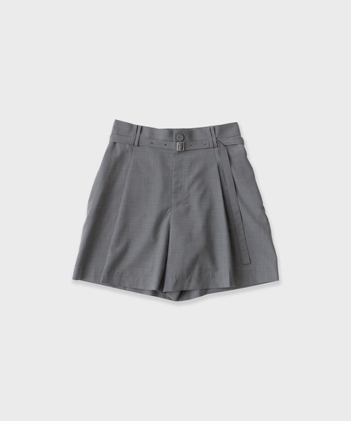 LE CIEL BLEU（ルシェルブルー） パンツ Tucked Front Shorts タック