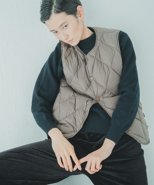 ロフトラボ キルティングダウンベスト オリーブ XS⭐︎タグ付き未使用品 THE LOFT LABO（ロフトラボ） ダウンベスト 1 ブラウン レディース