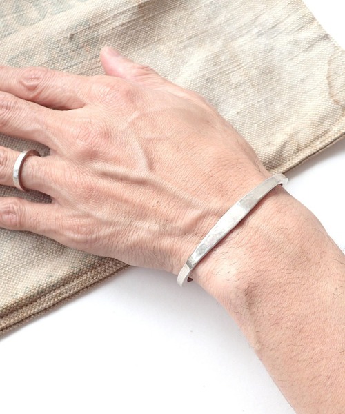 MANANAS（マナナス） バングル 「MANANAS」Flat Rect Bangle (Mens