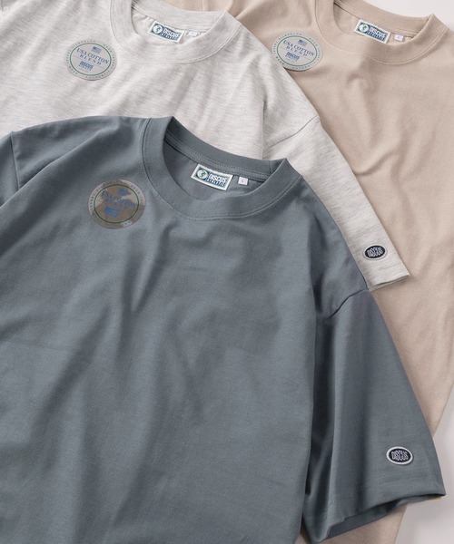 tシャツ 「71」「DISCUS/ディスカス」USAコットンブレンド オーバルワッペンワンポイント刺繍＆ピスネームタグデザイン 半袖Tシャツ/ブランド | DISCUS | 05