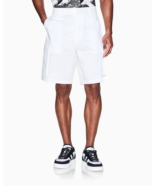 ARMANI EXCHANGE ホワイトハーフパンツ ARMANI EXCHANGE パンツ 「A|X アルマーニ エクスチェンジ」コットン