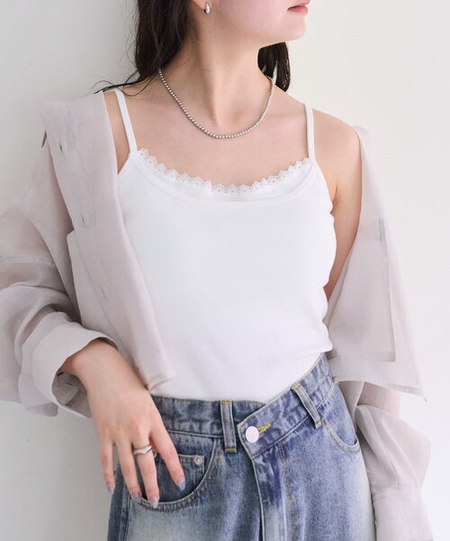 mystic（ミスティック） キャミソール パット付きレイヤード