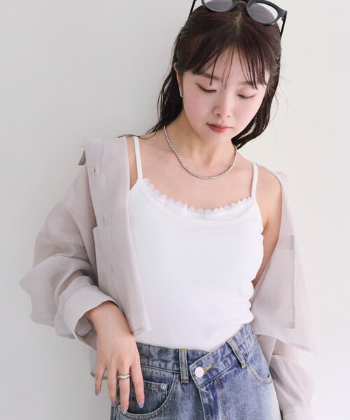 mystic（ミスティック） キャミソール パット付きレイヤード