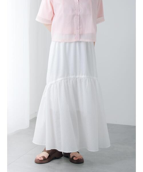 Te chichi TERRASSE スカート サイドリボンサッカースカート