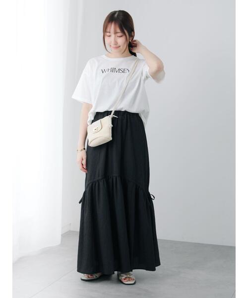 Te chichi TERRASSE スカート サイドリボンサッカースカート