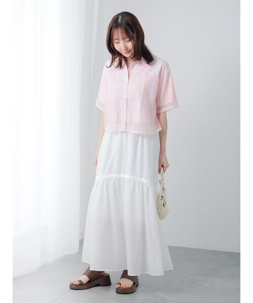 Te chichi TERRASSE スカート サイドリボンサッカースカート