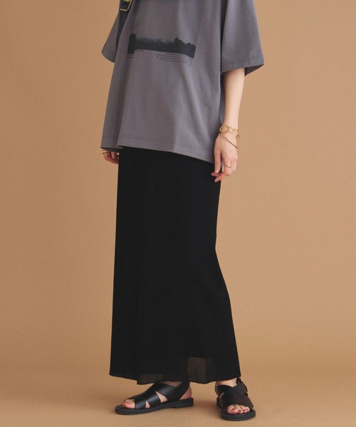 DOUX ARCHIVES（ドゥアルシーヴ） スカート フロッキーベロアタイト