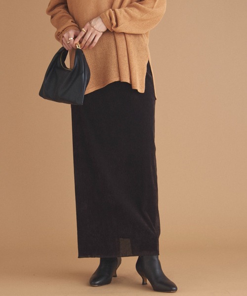 DOUX ARCHIVES（ドゥアルシーヴ） スカート フロッキーベロアタイト