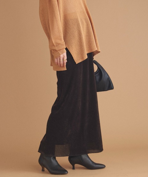 DOUX ARCHIVES（ドゥアルシーヴ） スカート フロッキーベロアタイト