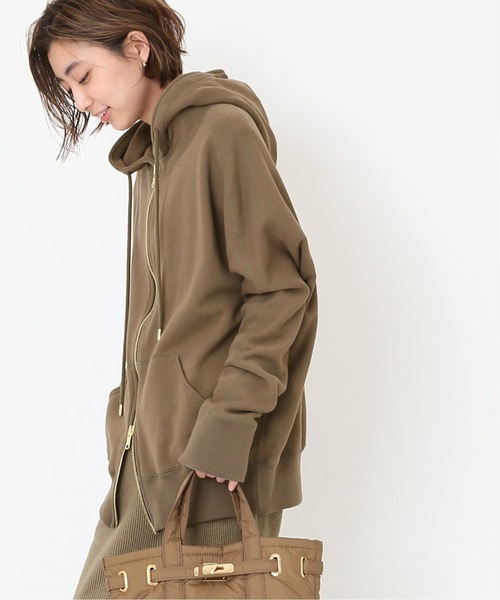 「Deuxieme Classe」 ジップアップパーカー - グリーン レディース