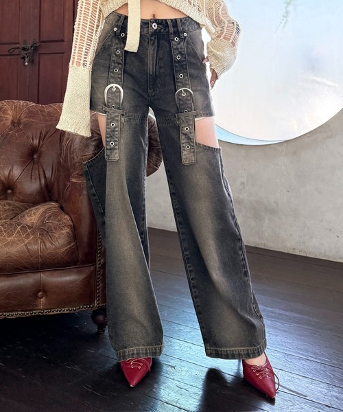 SPIRALGIRL（スパイラルガール） ジーンズ デニム デニムパンツ ベルト