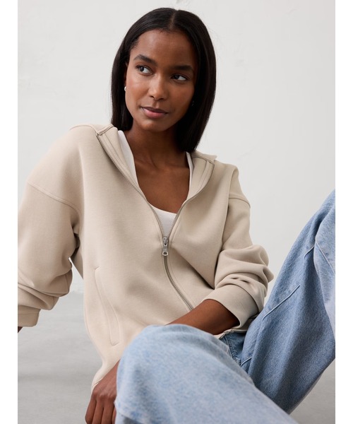 ブリーフィング☆レディース☆パーカー☆トップス☆XS～S☆美品☆ LIP SERVICE（リップサービス）｜ バイカラースウェットアンサンブル