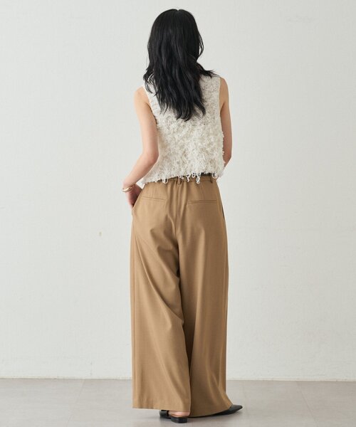 ニット セーター チュールループニットベスト レディース Loungedress ニット セーター チュールループニットベスト