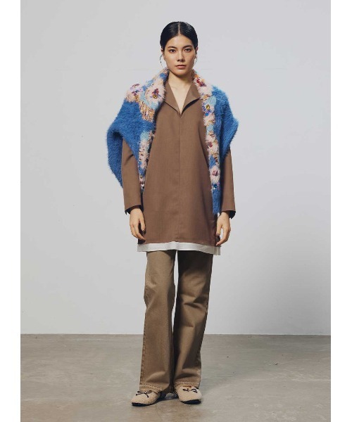 COEL（コエル） ニット セーター 花柄ビジューシャギーカーディガン